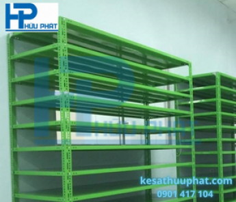 KỆ SẮT V LỖ -  MÀU XANH  31