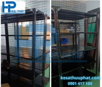 KỆ SẮT V LỖ MÀU ĐEN 34