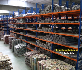 KỆ SẮT KHO VẢI CUỘN - KV07