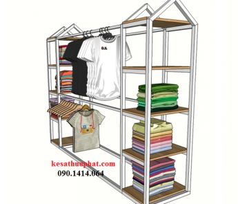 Kệ sắt treo quần áo thời trang - TB09