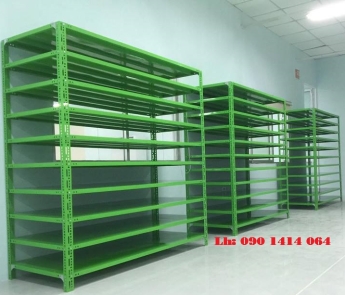 KỆ SẮT V LỖ -  MÀU XANH  31