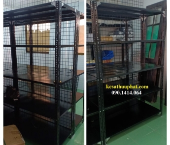 KỆ SẮT V LỖ MÀU ĐEN 34