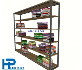 KỆ TRƯNG BÀY QUẦN ÁO SHOP THỜI TRANG - TB08
