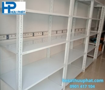 KỆ SẮT V LỖ - MÀU TRẮNG 21