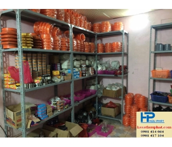 Kệ thép V lỗ kho hàng nhẹ - STT17