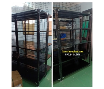 KỆ SẮT V LỖ MÀU ĐEN 34