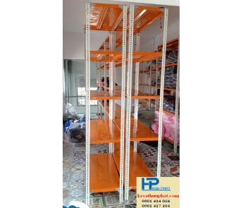 KỆ SẮT V LỖ - TRẮNG CAM 30