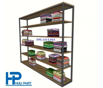 KỆ TRƯNG BÀY QUẦN ÁO SHOP THỜI TRANG - TB08