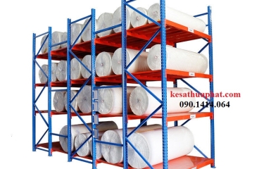                              GIÁ KỆ ĐỂ VẢI CUỘN HỮU PHÁT - KỆ SẮT KHO VẢI CHẤT LƯỢNG NHẤT                        